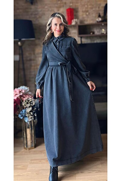 Cardella Τζιν τζιν φόρεμα υψηλής ποιότητας Hijab Jean φόρεμα