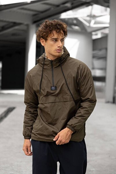 HEE He Kanguru Kürklü Mont 01 Haki