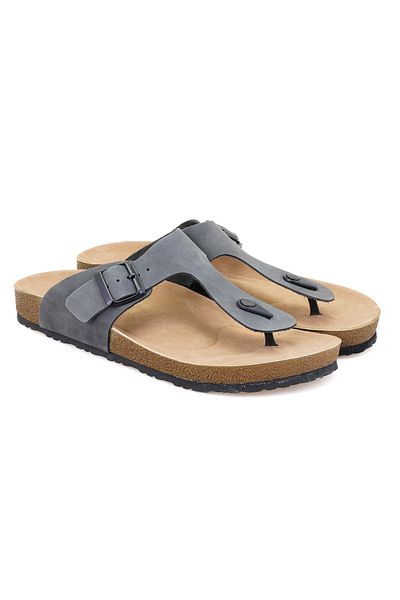 Desa Cole Gray Men's Nubuck Slippers