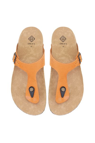Desa Women's Tan Nubuck Slippers