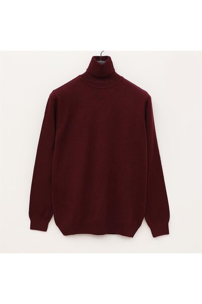 Dio Rise Pulover subțire cu mânecă lungă pentru bărbați - 180539 - Cireș închis