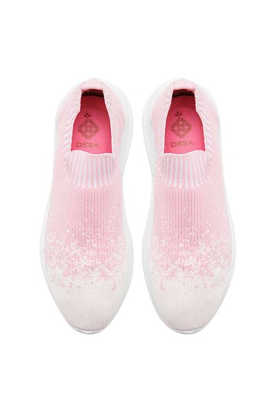 Desa Tricotaj roz de damă pantofi sport