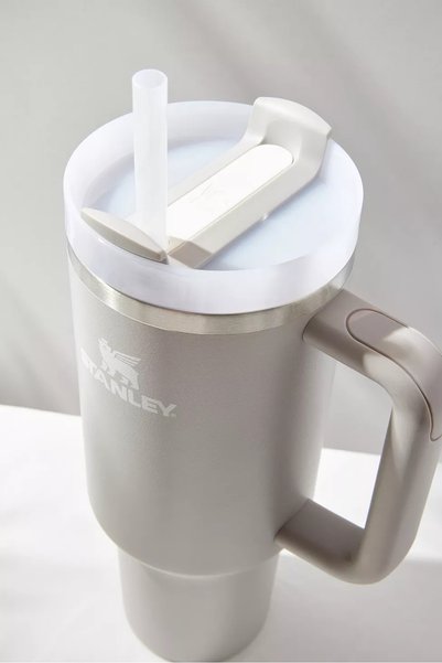 Stanley Quencher Thermos Cup with Straw 1.18 Lt Gray