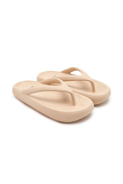 Desa Women's Beige Flip Flops