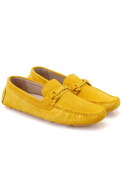 Desa Ανδρικά δερμάτινα παπούτσια Kaiya Yellow Casual Suede