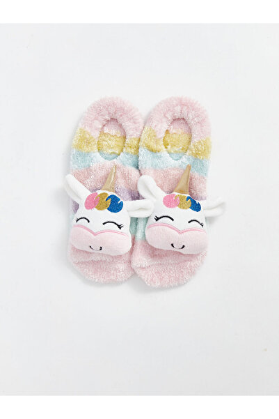 LC Waikiki Girls' Home Sock with 3D Applique Detail