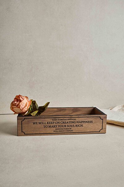 NOVADesign Tezgah üstü mutfak organizer ahşap Kasa Kutu Organizer Stand, Yagdanlik-sirkelik Altlığı