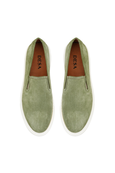 Desa Ανδρικά καθημερινά δερμάτινα παπούτσια Beass Green