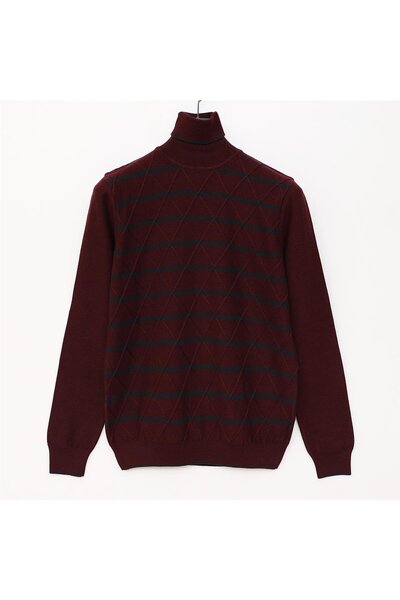 Dio Rise Ανδρικό μακρυμάνικο φούτερ ψαρά χωρίς ανύψωση - 189232   - Σκούρο μπορντό