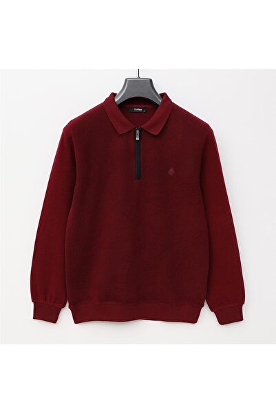 Dio Rise Claret Red Ανδρικό μακρυμάνικο πλεκτό με λαιμόκοψη - Kpp-2801