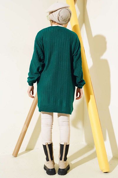 STİLZERAFET Cold Knitwear 90 cm Tunic - Soft and High Quality, Loose Sweater, Suitable for 38-48