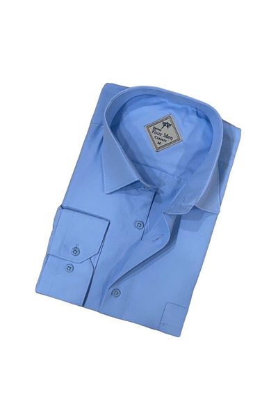 EREN STYLE Cămașă Oxford cu mânecă lungă din bumbac de iarnă pentru bărbați (forma obișnuită)