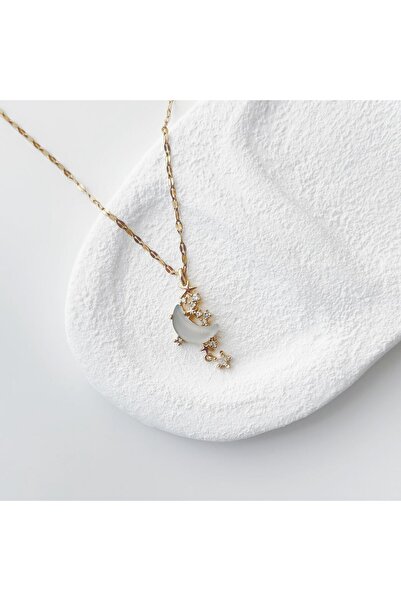 Vesce Atelier قلادة من الفولاذ Lua Azul