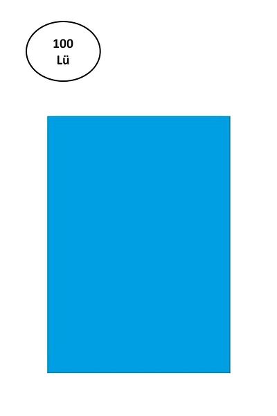 Easy Tedarik Puti 2090 Blue Background Cardboard - 50x70 cm, 100 pcs