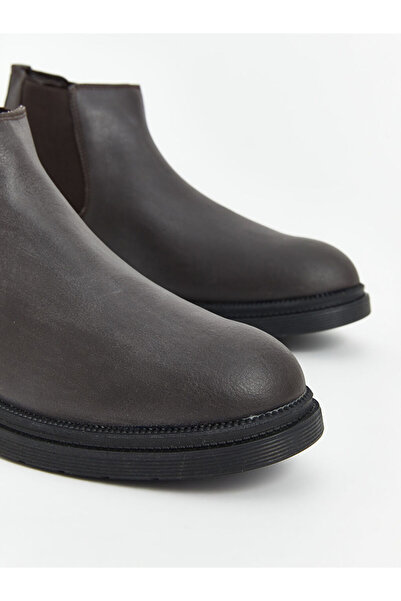 LC Waikiki Ανδρικές μπότες LCW STEPS Καφέ Δερμάτινες Εμφάνιση