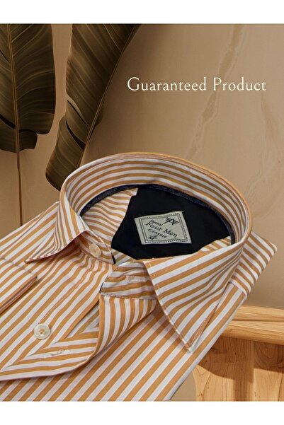 EREN STYLE Szezonális pamut hosszú ujjú férfi ing (normál szabású)