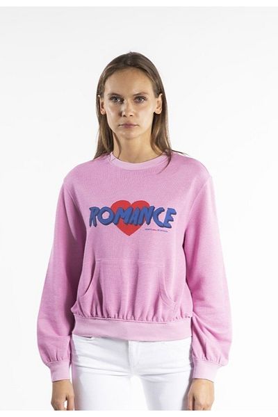 Zoe Karssen Romance Cool Crop Relaxed Cut Sweatshirt