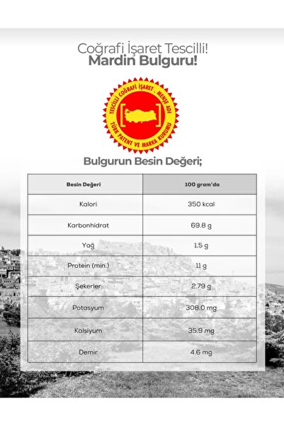 Mardin Bulguru Mardin Şehriyeli Bulgur, ipek Bulgur 5 Kg