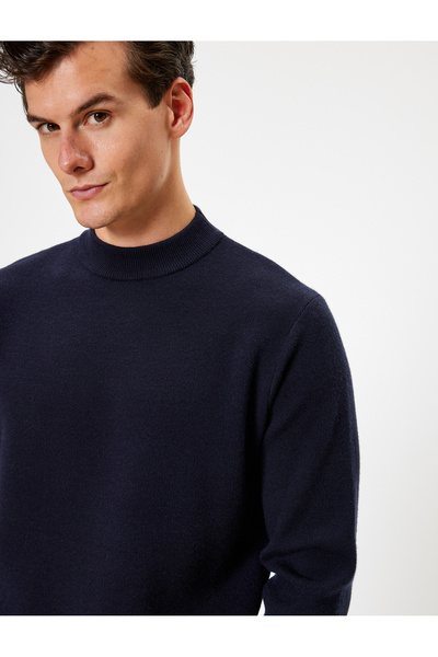 Koton Pulover de bază cu gât țesut - mânecă lungă