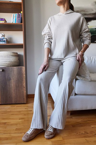 Bianco Lucci Női kapucnis, hosszú alsó felső öltöny 0184 60261125