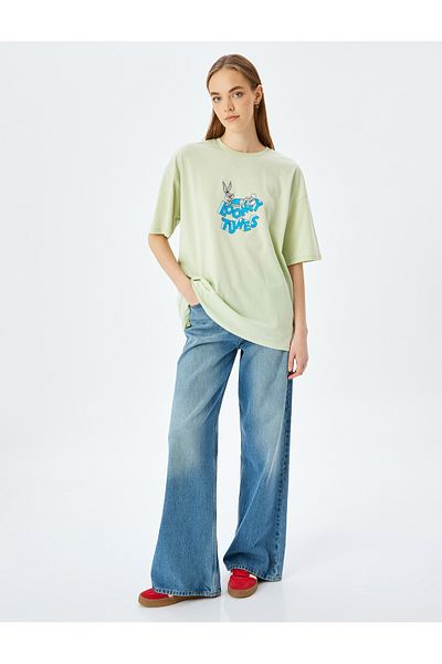 Koton Tricou din bumbac imprimat pe spate cu licență Bugs Bunny