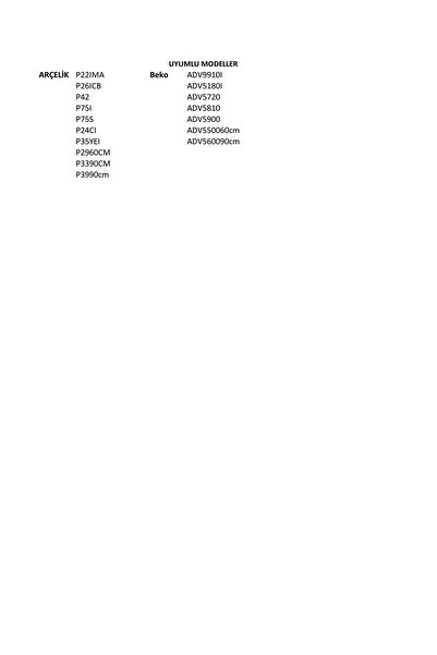 Beko Filtru metalic pentru hotă Adv9910ı