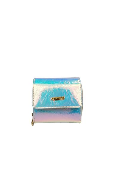 Sia Çanta Ollbag Medium Size Holegram Zippered Coin and Paper Money Wallet