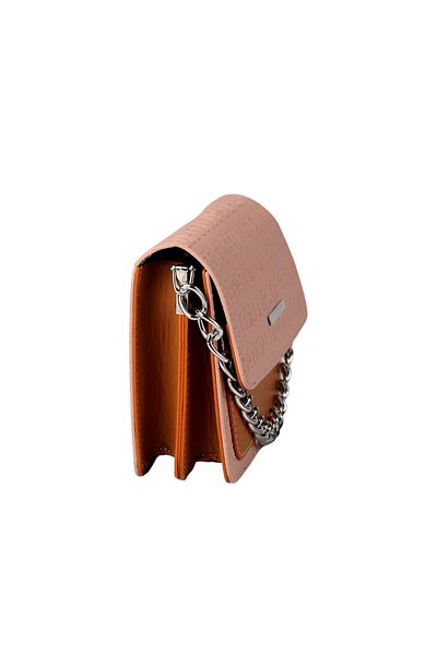 Sia Çanta SİA BAG Silver Color Chain Detailed, Embossed Printed Two-Color Box Model This Summer Trend Cross Shoulder