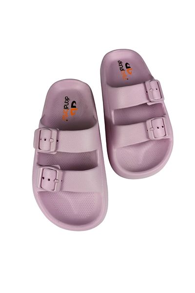 Sia Çanta Light Comfortable Soft Polypropylene Soft Flexible Double Buckle Women's Slippers