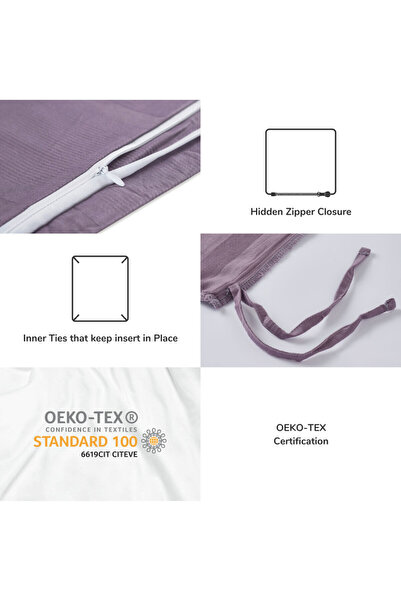 Donetella 7-Piece 300 TC Cotton Solid King Size Comforter Set 240x260 cm Deattachable 350 GSM Filler