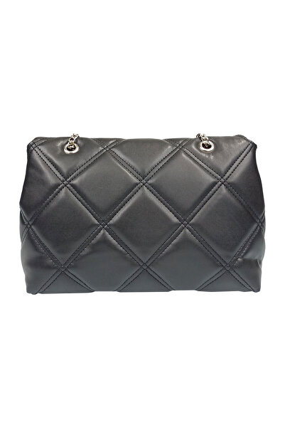 Sia Çanta SİA ÇANTA Kapitone Gümüş Zincirli Model Çanta Omuz & Çapraz Askılı Büyük Boy Baget Çanta