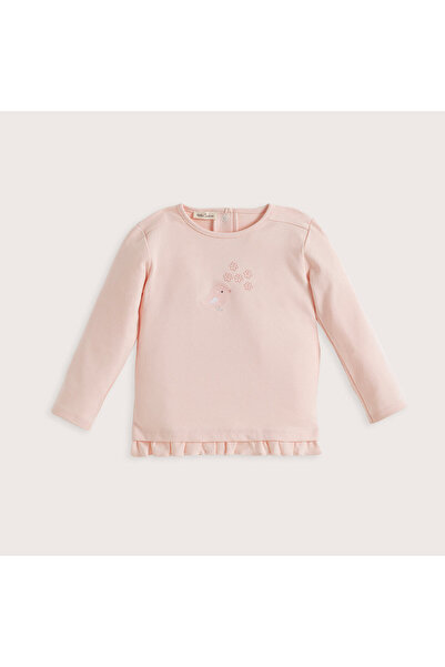 Chakra Bird Uzun Kollu Pijama Üstü Pembe