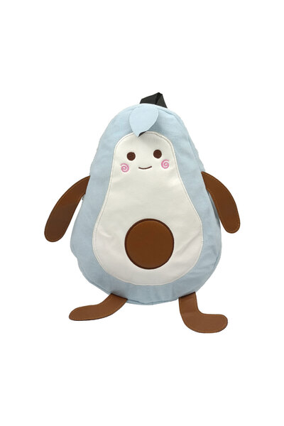 Sia Çanta Avocado Fleece Fabric Zippered Washable Lightweight Cute Sweet Children's Bag