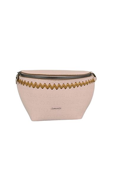 Schony Kıds SİA BAG Original Just&Polo Women's 3-Compartment Embossed Lettering Printed Mesh Belt Waist Body Cross Bell