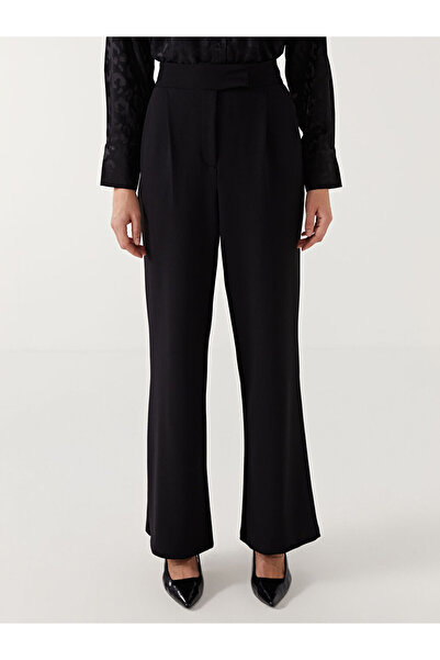 LC Waikiki Black Loose Fit Women's Trousers