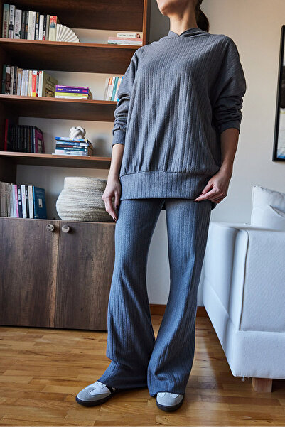 Bianco Lucci Women's Hooded Long Bottom Top Suit 0184 60261125