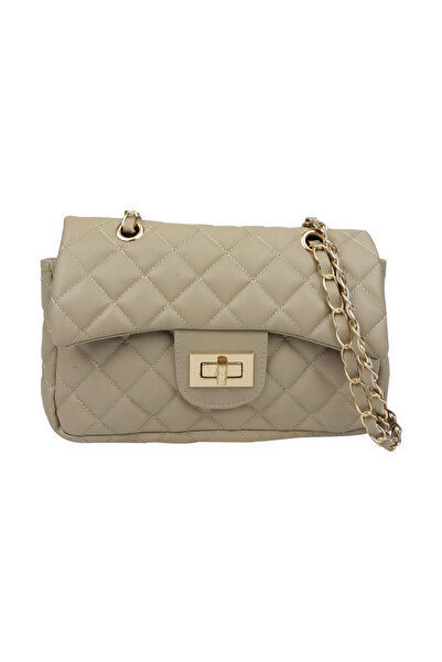 Sia Çanta Kapitone Desenli Örgü Zincir Askılı Iç & Arka Telefon Cepli Omuz Çanta