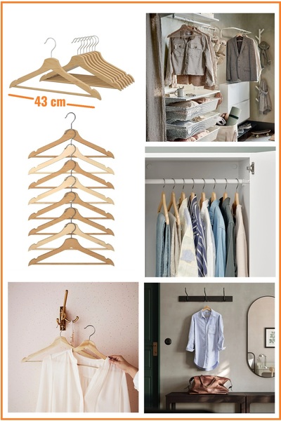 IKEA Bumerang Giysi Askısı \ 24 Adet \ 43 Cm