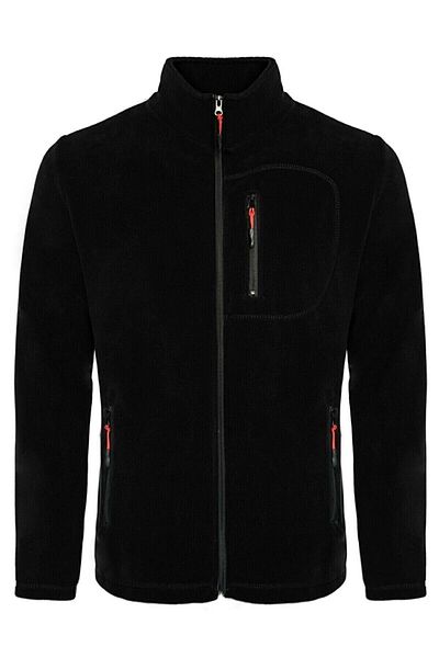 GENIUS STORE Pánská outdoorová fleecová bunda - celý zip, 3 kapsy, taktický fleece