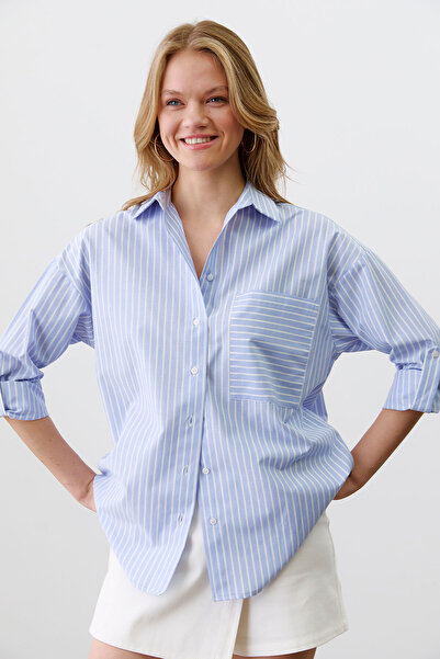 urban focus Cămașă oversize cu dungi