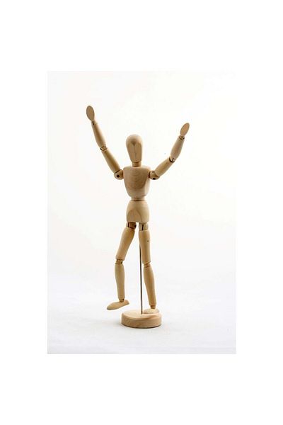 ankad store Wooden Model Mannequin Wooden Robot 30 cm