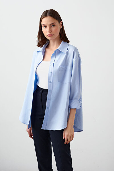 urban focus Oversize Shirt with Wide Cuffs