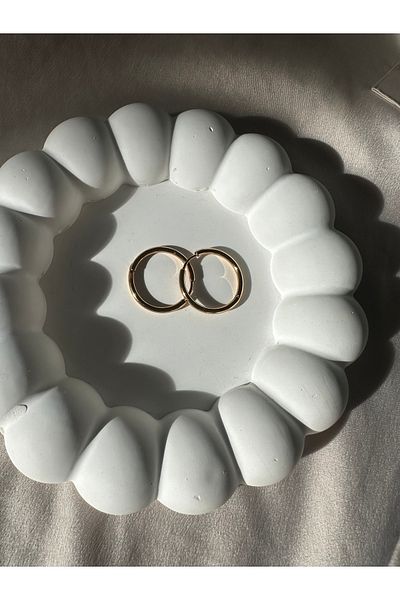 sorella Oversized Thin Hoop Gold Earrings