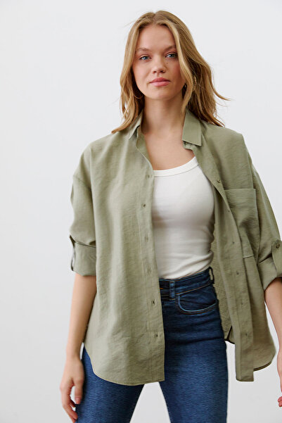 urban focus Oversize Shirt with Epaulettes