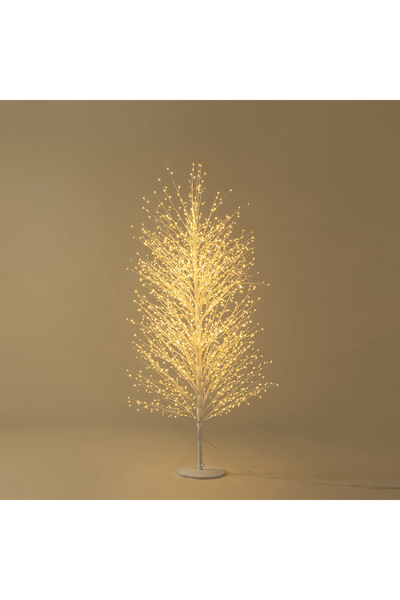Chakra Petra Led Işıklı Yılbaşı Dekoru 180 cm Beyaz