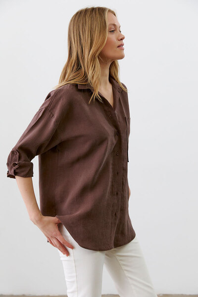 urban focus Oversize Shirt with Epaulettes