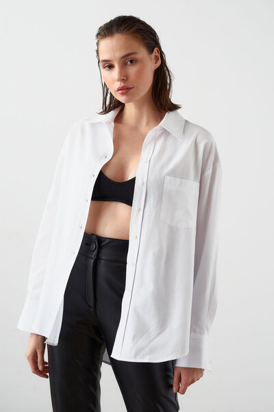 urban focus Oversize Shirt with Wide Cuffs