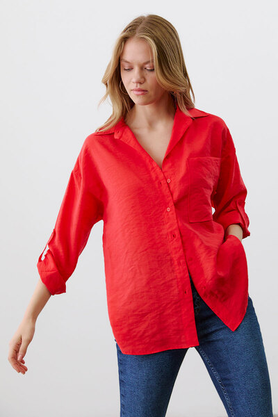 urban focus Apoletli Oversize Gömlek