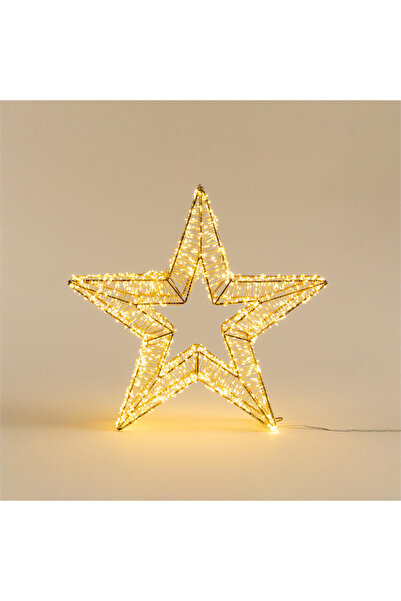 Chakra Rita Led Işıklı Yılbaşı Dekoru 50 cm Altın