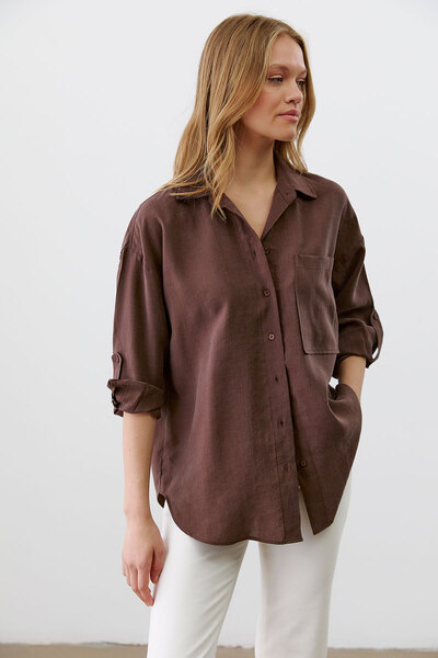 urban focus Oversize Shirt with Epaulettes
